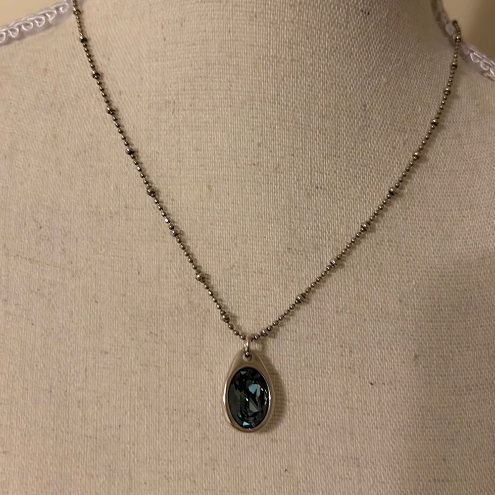 Beautiful Silver and Sapphire Necklace